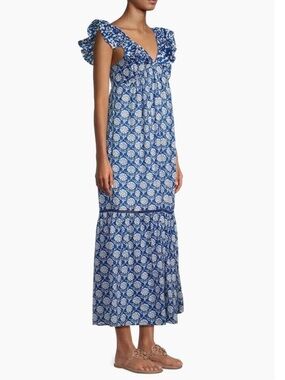 Ro's Garden Jasmin Paisley Cotton Maxi Dress